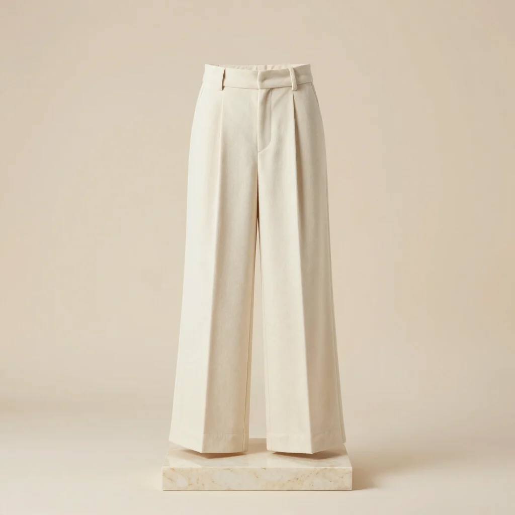 High-Waisted Pleated Wide-Leg Pants